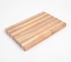 Striped Acacia & Mango Wood Chopping Board