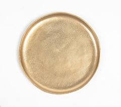 Lacquered Gold-Toned Aluminium Plate