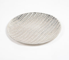 Honeycomb Textured Silver-Toned Aluminium Plate