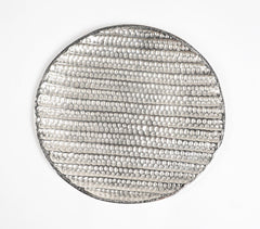 Honeycomb Textured Silver-Toned Aluminium Plate