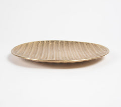 Gold Toned Aluminium Round Plate