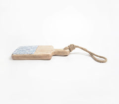 Meena Print Blue Wooden Cheeseboard