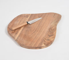 Pear-shaped light burnt Wooden Chopping Board