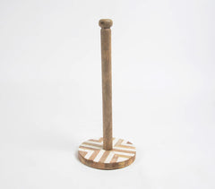 Plus Pattern Wooden Tissue Holder