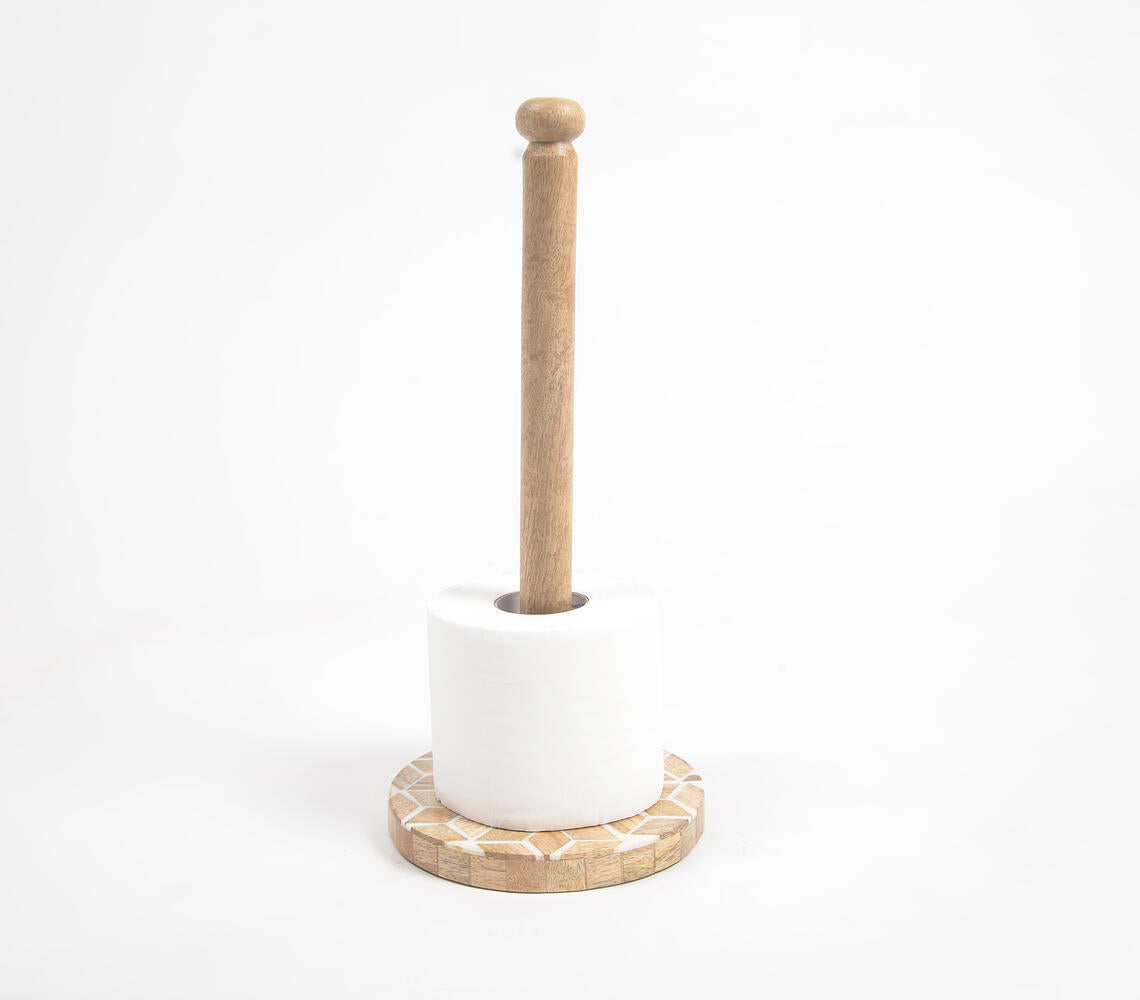 Distressed Diamonds Wooden Tissue Holder