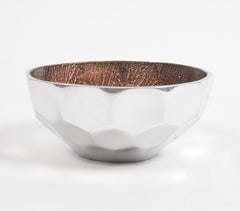 Textured Aluminium Pyramid Bowl