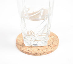 Eco-friendly Classic Round Cork Coasters with Box (Set of 4)