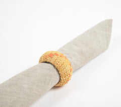 Statement Iron & Cane Round Napkin Ring (Set of 4)