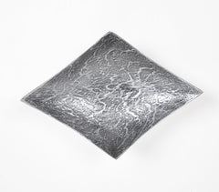 Statement Textured Grey Aluminium Platter