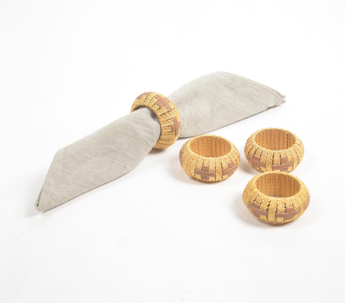 Statement Iron & Cane Round Napkin Ring (Set of 4)