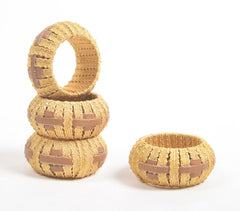 Statement Iron & Cane Round Napkin Ring (Set of 4)