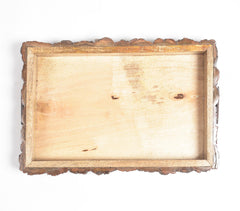 Hand Carved Mango Wood Bark Tray