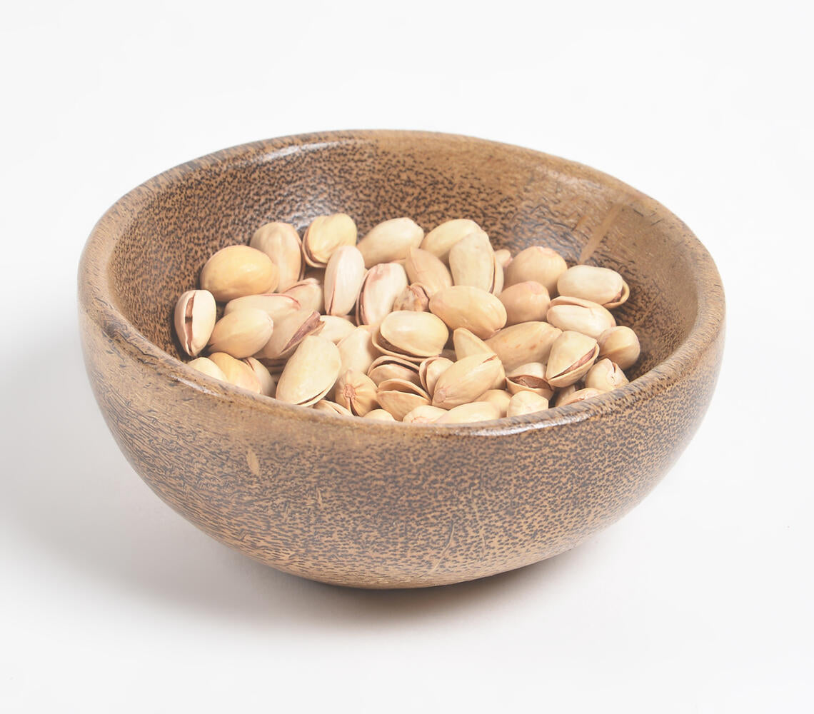 Turned Wood Glossy Bowl