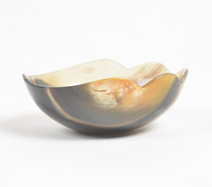 Hand Cut Recycled Horn Craft Bowl