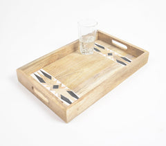 Minimal Handcut Raw Mango Wood Tray