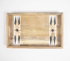 Minimal Handcut Raw Mango Wood Tray