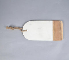 Classic Marble & Wood Cheese Board