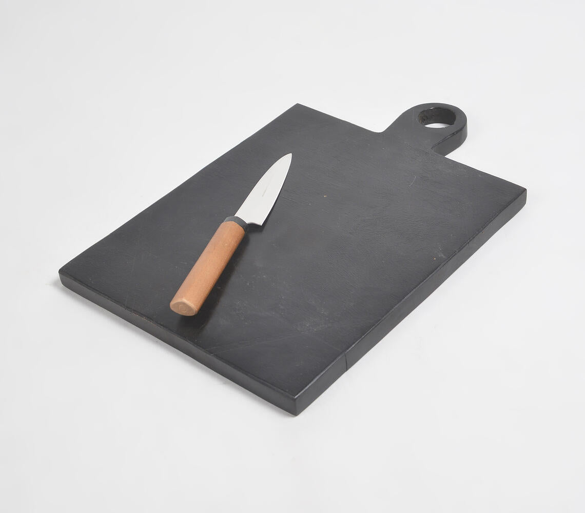 Textured & Painted Bamboo Wood Chopping Board