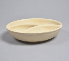 Pottery Clay Spiced Beige Chip & Dip Platter
