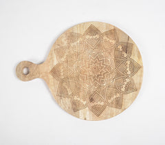 Mandala Engraved Wooden Chopping Board
