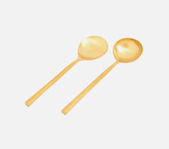 Hand Beaten Stainless Steel Ladles (Set of 2)