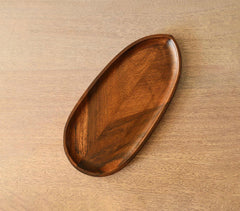 Hand Carved Wooden 'Leaf' Platters