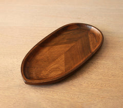 Hand Carved Wooden 'Leaf' Platters