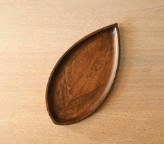 Hand Carved Wooden 'Leaf' Platters