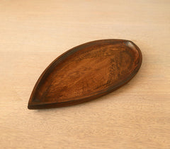 Hand Carved Wooden 'Leaf' Platters