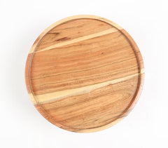 Classic Acacia Wood & iron Cake Stand