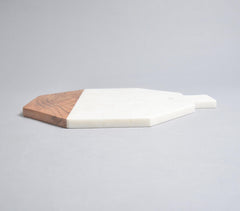 Octagon Marble & Mango Wood Chopping Board