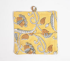 Assorted Block Printed Cotton Coasters (set of 6)