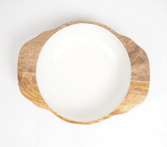 Natural Mango Wood Serving Bowl