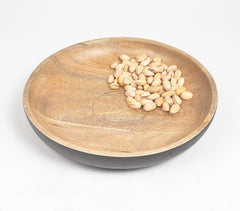 Classic Raw Mango Wood Pasta Bowl