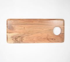 Classic Rectangular Raw Wood Chopping Board