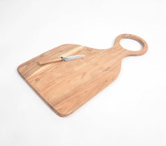 Stylish Raw Acacia Wood Chopping Board Q1