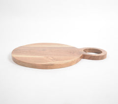 Natural Acacia Wood Round Chopping Board