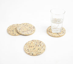 Mosaic Round Stone Coasters (Set of 4)