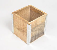 Farmhouse Raw Wooden Cutlery Holder