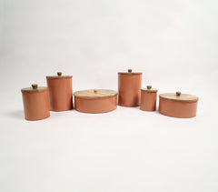 Galvanized Iron Storage Boxes (Set of 6)
