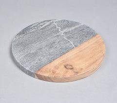 Stone & Acacia Wood Colorblock Chopping Board