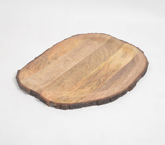 Mango Wood Classic Log Serving Tray