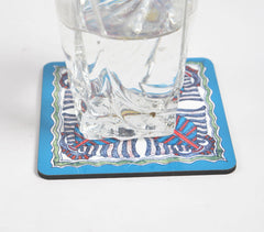 Madhubani Laminated & Laser Cut MDF Coasters (set of 2)