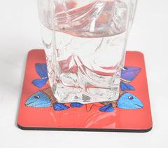 Madhubani Fish Laser Cut MDF Coasters (set of 2)