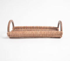 Earthy Statement Handwoven Wicker Platter