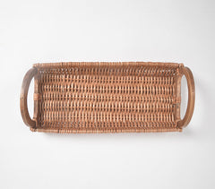 Earthy Statement Handwoven Wicker Platter