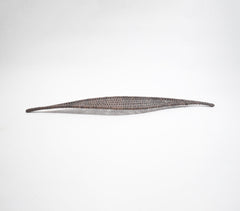 Woven Black Boat-Shaped Wicker Platter