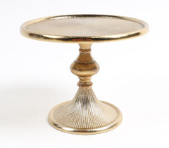 Gold-Toned Aluminium Ribbed Cake Stand
