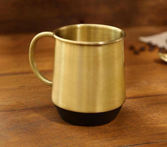 Handcrafted Brass Gold Toned Coffee Mug