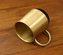 Handcrafted Brass Gold Toned Coffee Mug